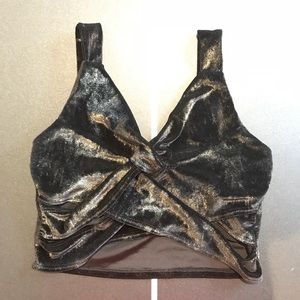 Velvet Crop Top